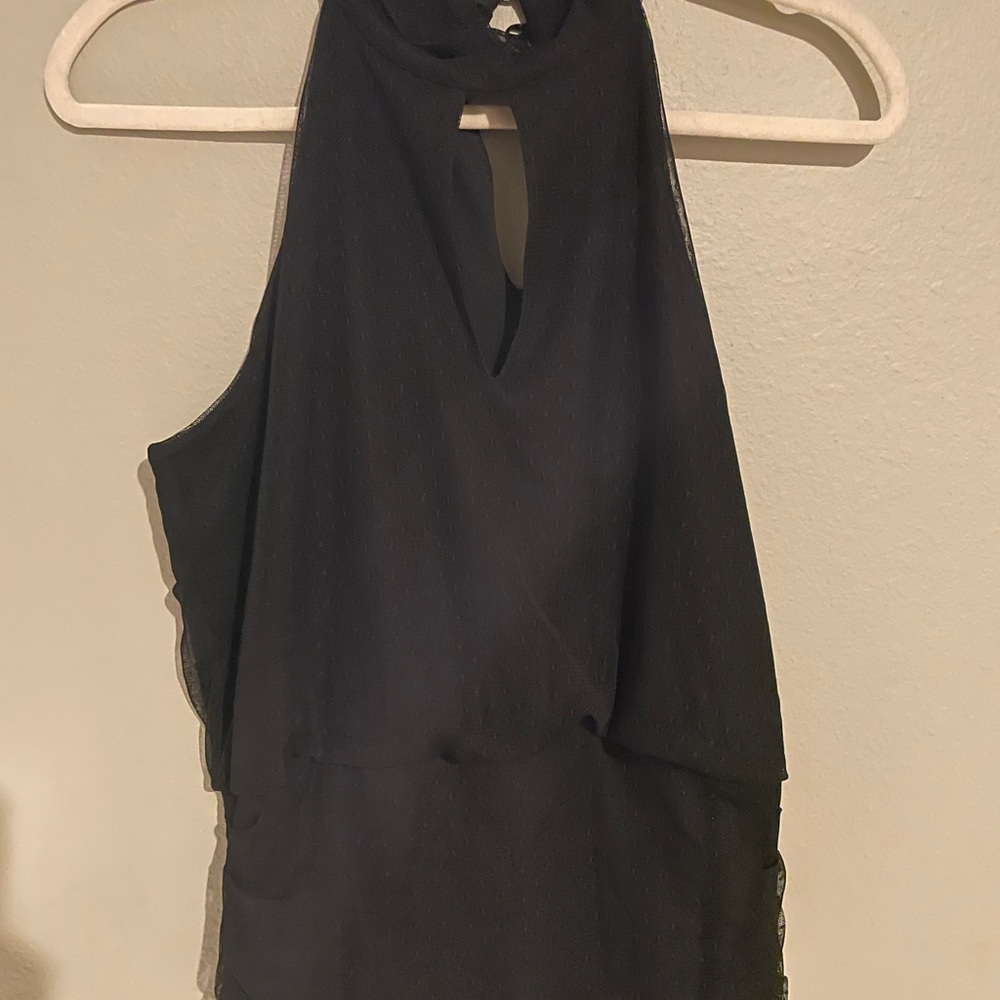 WHBM Blouse, black, M